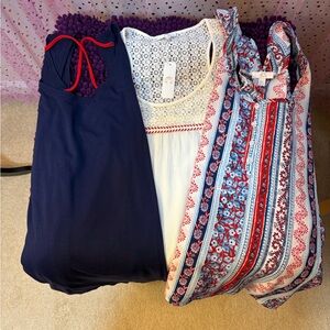 Bundle Smocked Sleeveless Shirts (NWOT)